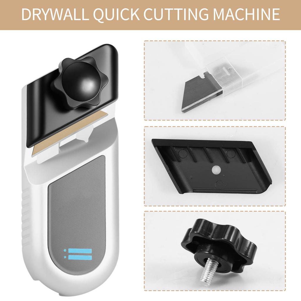 Multifunctional Plasterboard Chamfering Planer with 10 Blades Aluminum Alloy Plasterboard V Chamferer 45° 90° Gypsum Board