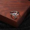 Anello Gatto Geometrico Europeo & Americano, Design Aperto Regolabile, Ornamento Animale Lavorato a Maglia per Dita.