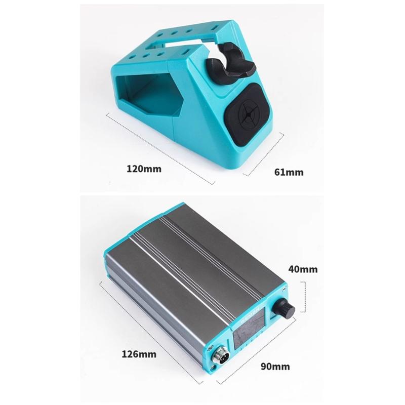 Intelligent Temperature Control T12 Soldering Iron Station with Digital Screen and Multiple Tip Compatibility