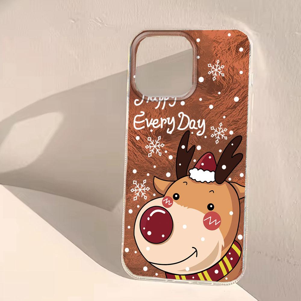 For Samsung Galaxy S25 Edge S24 S23 S22 S21 S20 FE Plus Ultra 5G Christmas Santa Claus Elk Gift Girl Shockproof Phone Case Cover