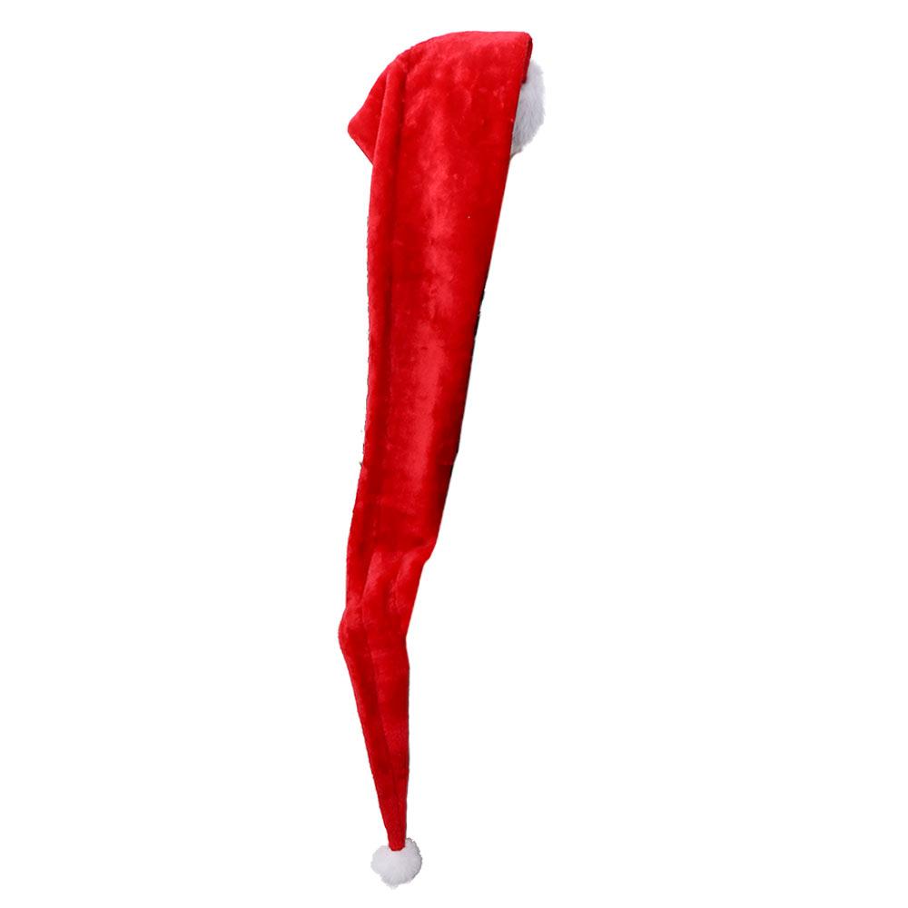 Year Decoration Santa Claus Winter Christmas Decoration Plush Hat Christmas Hat Long Christmas Cap
