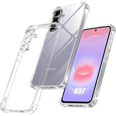 Silicone Case - BOOLING - for Samsung Galaxy A37 5G - Shockproof Slim Reinforced Corners Transparent