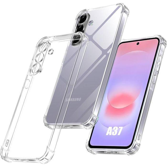 Coque Silicone - BOOLING - pour Samsung Galaxy A37 5G - Antichoc Slim Coins Renforcés Transparent