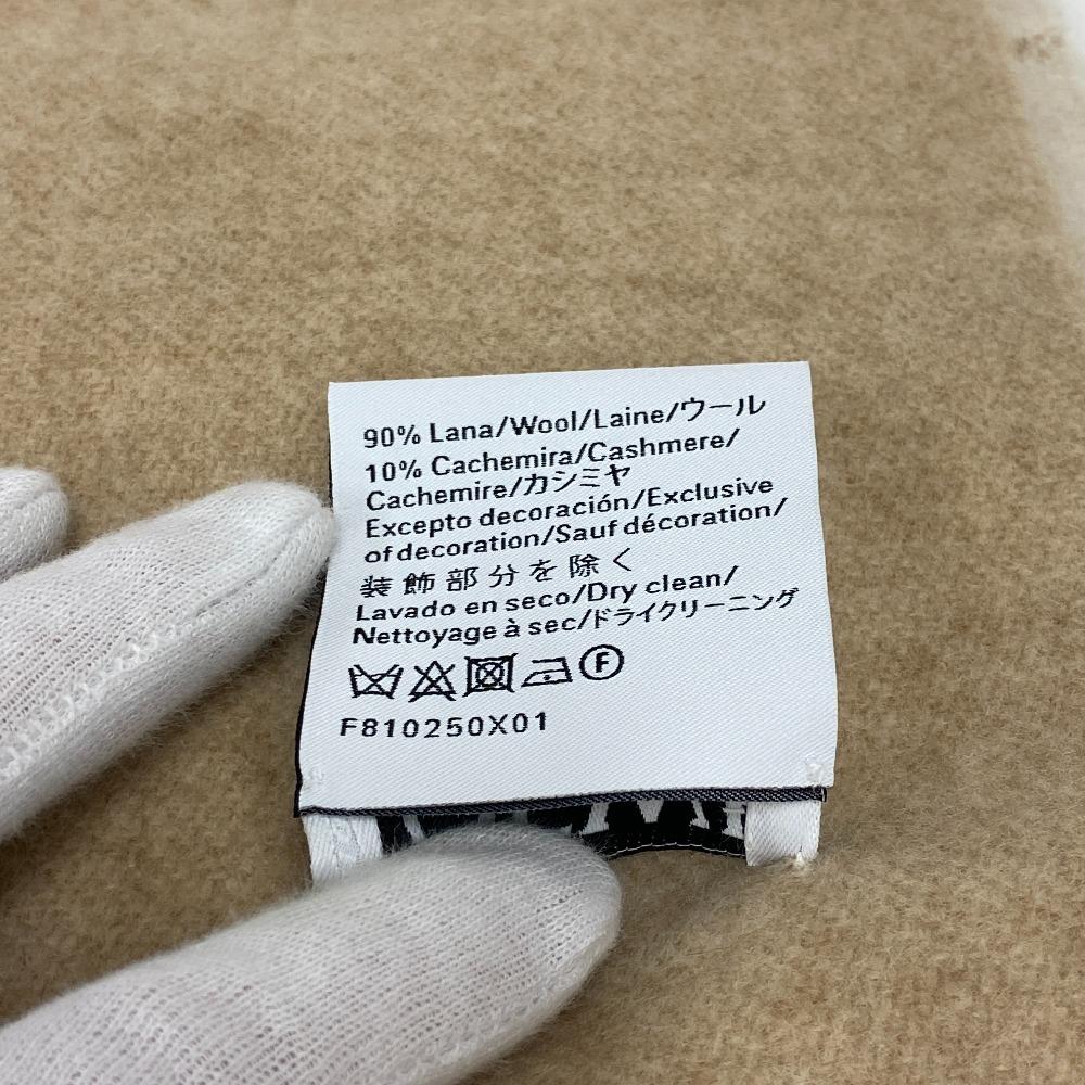 LOEWE anagram wool Scarf white wool unisex Used