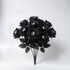 1Pc With Eyeball Halloween Eyeball Rose Simulation Handmade Eyeball Fake Flower Exquisite Artificial Black Rose Accessories