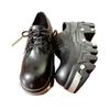 Höhenerhöhung 8cm Low-top Bulldozer Herren Plateau Big Head Leder Britische Derby Casual Schuhe