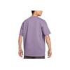 Nike Patterned Crew Neck Pullover Loose Short Sleeve T-Shirt Men Tops Purple DQ1815-553