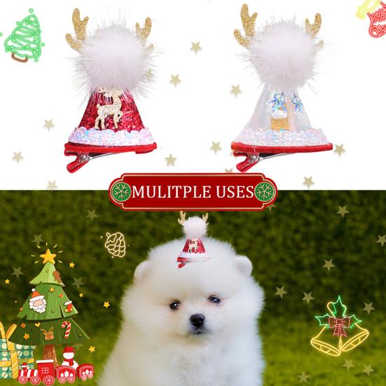 

Головной убор для домашних животных, милое платье, легкая шляпа с лосем, праздничный головной убор для щенка и котенка, аксессуары для фотографии, реквизит