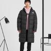 Puma Einfarbige, lässige, lange Daunenjacke mit Kapuze für Herren, Oberbekleidung Schwarz 587721-01