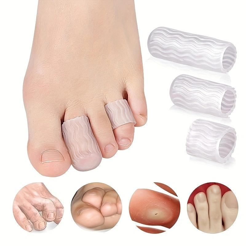 1 Pair Gel Toe Guards Cap Protector Toe Finger Caps Covers Μανίκια Προστατεύει από φυσαλίδες καλαμποκιού