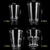 25pcs Household Round Disposable Cups Reusable Thickened Disposable Dessert Cups Party Supplies Plastic Transparent Cup