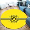 Borussia Round Area Rug,Carpet Rug for Living Room Bedroom Sofa Playroom Decor,Non-slip Floor Mat