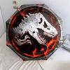 1pc Dragon, dinosaur pattern Umbrella Portable Folding Umbrella Iron Frame Hole Bone Structure Outdoor Home Umbrella
