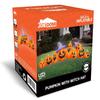 Joyfy Halloween Inflatable 12.5 FT  Long Pumpkin with Witch Hat Decorations Inflatables with Build-in LEDs for Halloween Decor