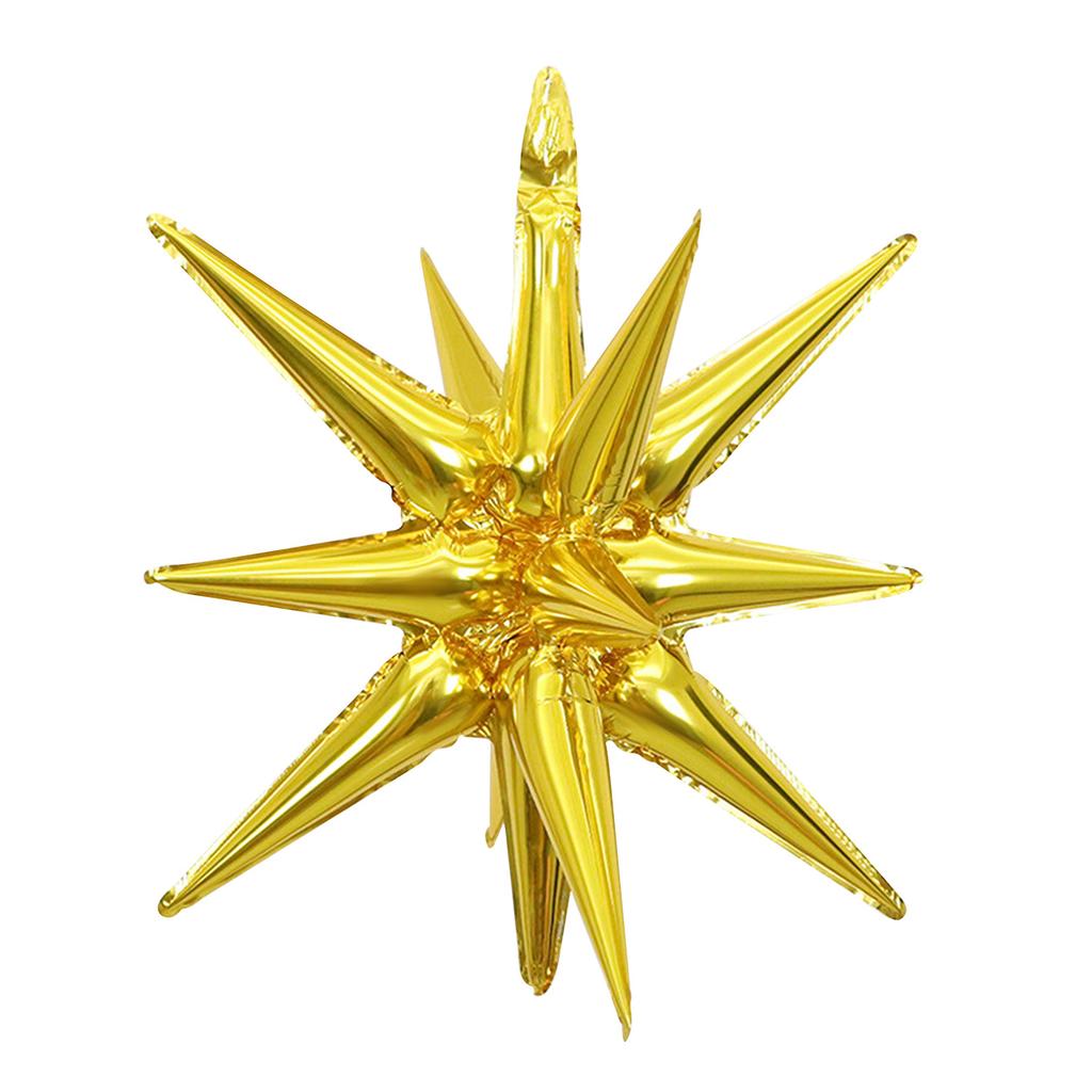 1/3/5pcs 22inch Explosion Star Balloon Silvery Gold Black Red Explosion Star Foil Balloon for Wedding Birthday Party Decoration 5