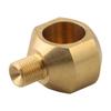 High Temperature Resistant 1/8Inch BSPP Fitting with Rubber Seal Brass Pipe Connector for Industrial and Home Use