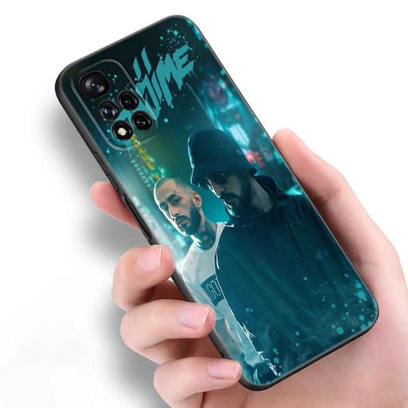 Miyagi & Andy Panda Husa de telefon din silicon negru pentru Xiaomi POCO X3 X4 NFC F3 F4 GT F5 M3 M4 M6 X5 X6 Pro 5G C55 C65 M5