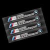 LLIT4 4Pcs Car Logo Decorate Body Stickers For BMW Performance F30 X6 G05 F40 F10 X3 E90 F20 E46 E60 E70 E39 G20 E36 E87 X7 E92 E91 X1