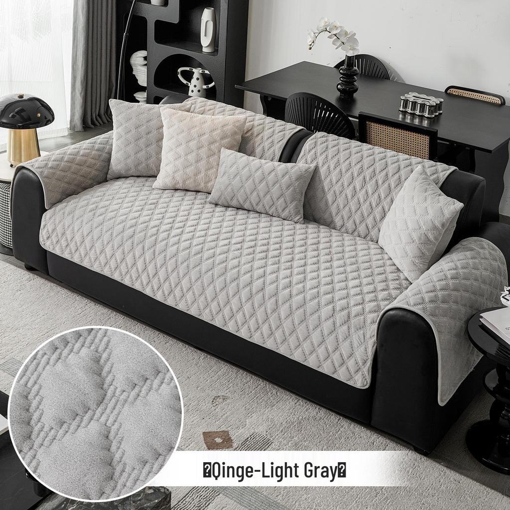 Hochwertiges rutschfestes Plüsch-Sofakissen für Ledersofas - Perfekt für Herbst und Winter