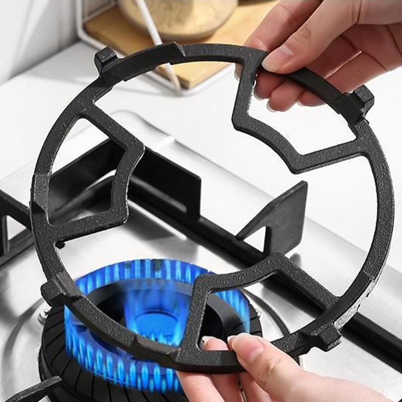 Non Slip Iron Stable Wok Ring Cast Iron Stove Trivets For Kitchen Wok Cooktop Range Pan Holder Stand Stove Rack Milk Pot Holder
