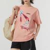 Vans X Nichinichi Collaboration Graphic Print Running Sports Short Sleeve American Vintage T-Shirt Women Tops Pink VN0A5H4RZEE