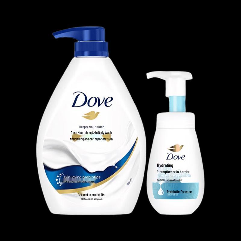 Набор Dove Питательная Красота: Гель для душа и Очищающий мусс