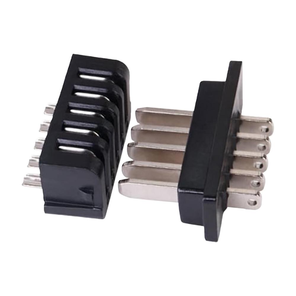 

Разъем для разрядки электровелосипеда, 2 шт., 5-контактный разъем питания аккумулятора и гнезда, прочный разъем для корпуса аккумулятора, разъем питания аккумулятора электровелосипеда