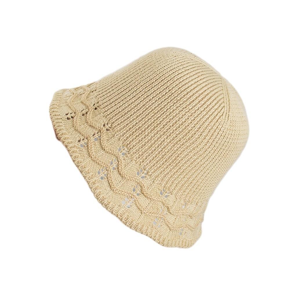 Sun Protection Women Sun Hat Wave Pattern Fisherman Hat New Knitted Fisherman Hat Women's Spring