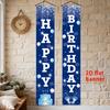 Happy Birthday Porch Sign Bunting 1 Pair Indoor Outdoor Decor