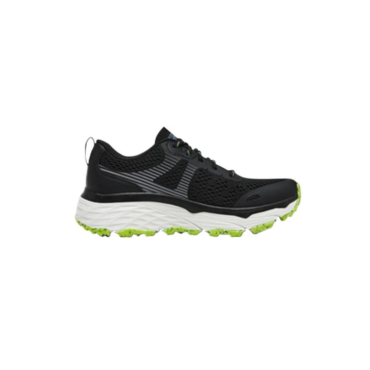 Skechers Go Series Bequemes Gewebe Synthetikleder Niedrig geschnitten Laufschuhe Damen Sneaker Schwarz 129147C-BKLM
