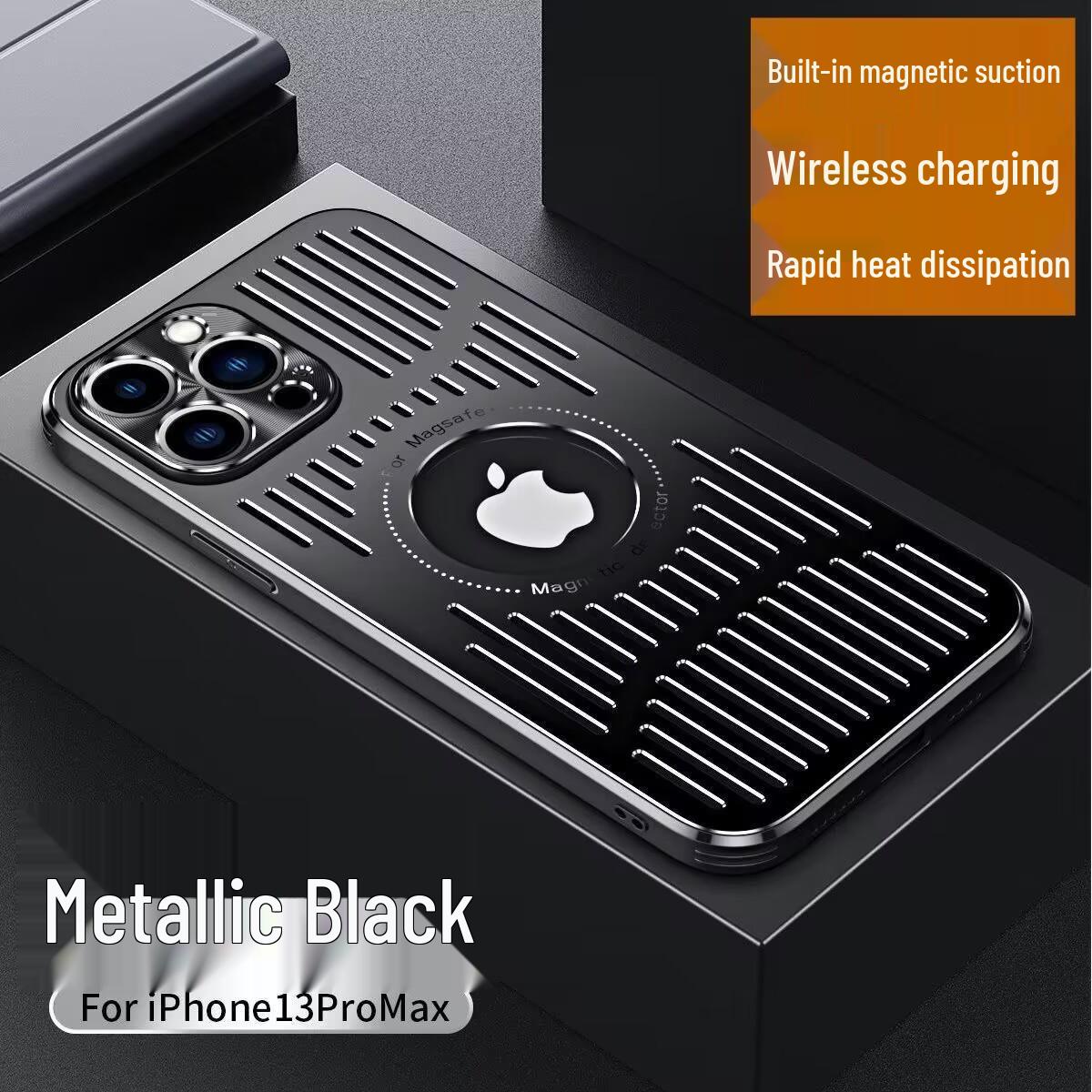 

Металлический полый чехол для отвода тепла для моделей iPhone 12, 13, 14, 15 Pro Max - Полная защита и защита от падений 16 Pro Max