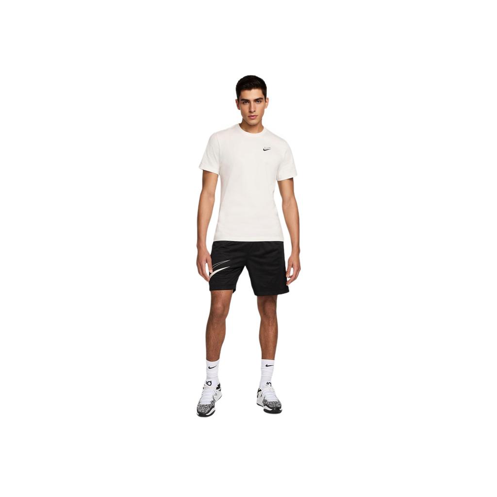 Nike Solid Color Crew Neck Short Sleeve T-Shirt Men Tops White FV8404-133