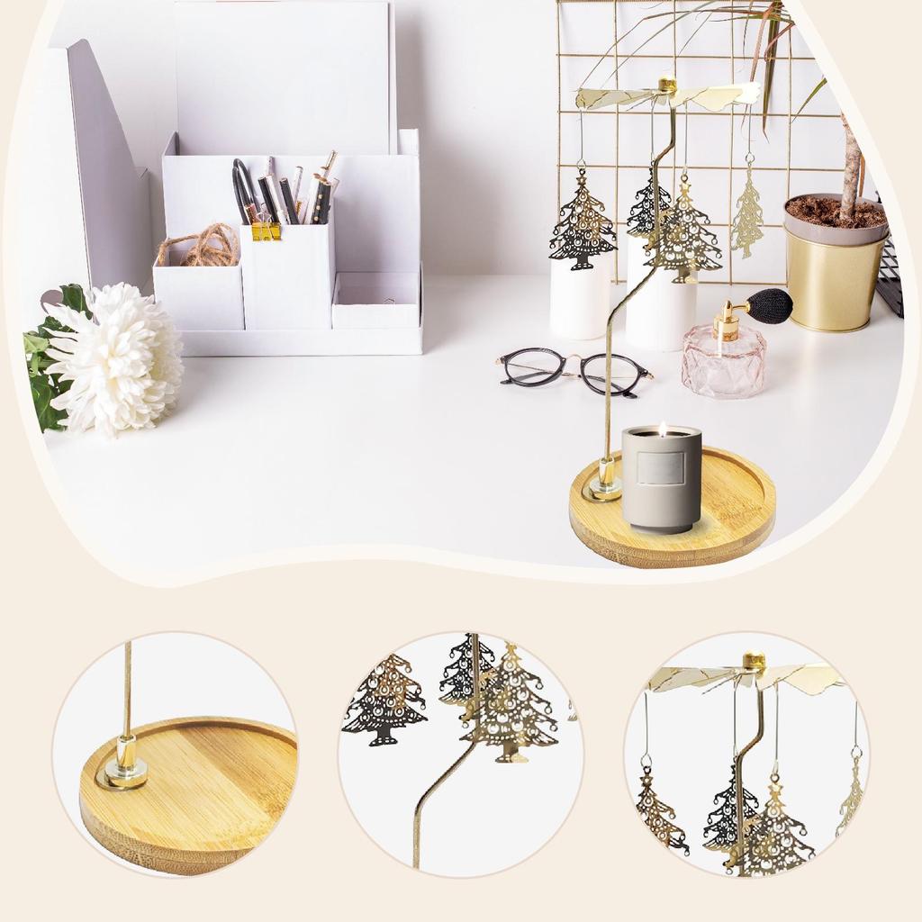 Rotační svícen Fotografie Domácí dekorace Ornament Čajová svíčka Svícník do obývacího pokoje Krb Domov Svatba Stolní