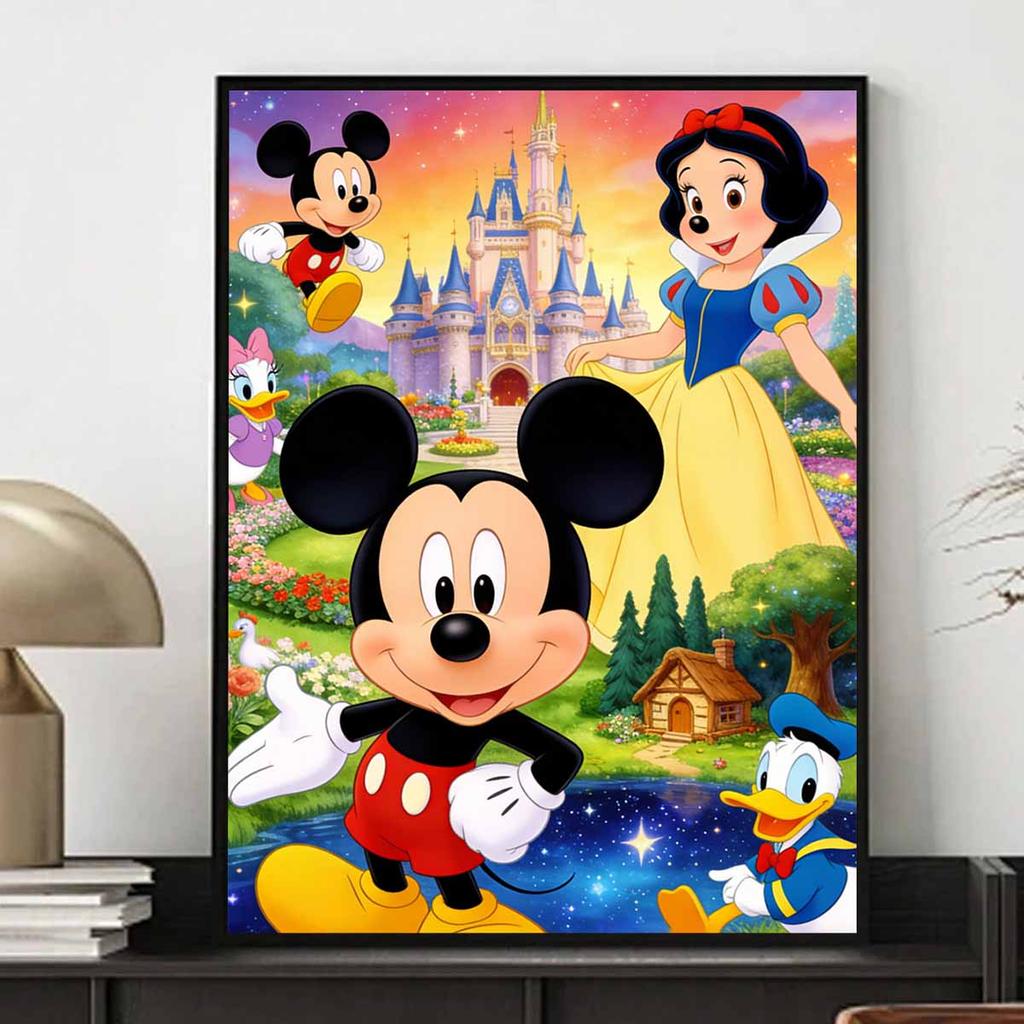Disney diamond painting Mickey Mouse Snow White castle handmade diy mosaic art painting kit home decoration