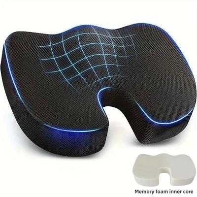 1Pc Seat Cushion Memory Foam U-Shaped Pillow for Chair Cushion Pad Car Office for Tailbone Pain Massage Pillow