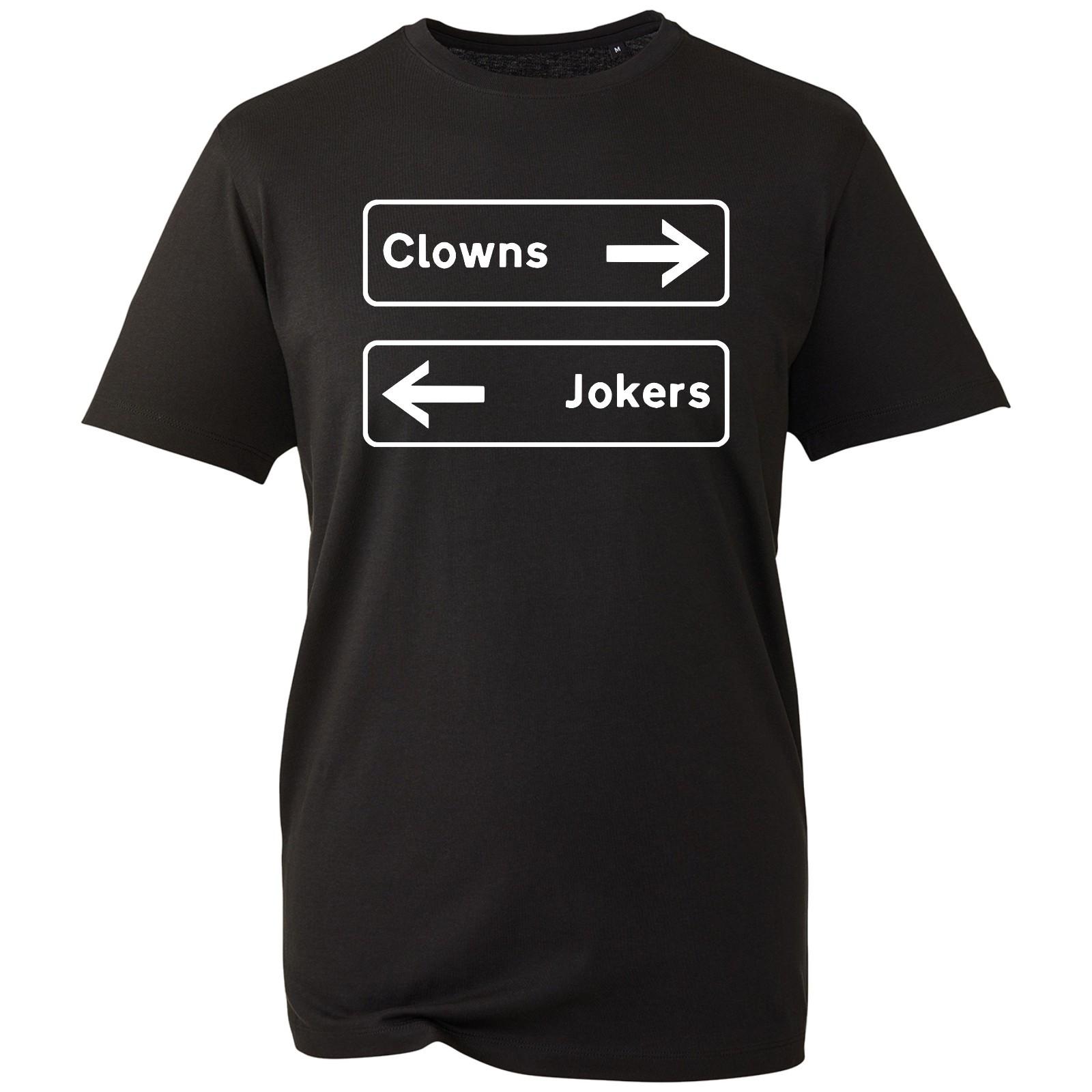 Clowns To The Left T-shirt Stuck In Middle Of You Novelty Unisex Gift Tee XL