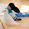 Soft Material Plush Dove Bird Doll Lifelike Eyes Realistic Pigeon Plush  Birthday Gift