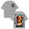 Dragon Ball Bulma Vintage Anime T-Shirt Rückendruck Grafik-T-Shirt
