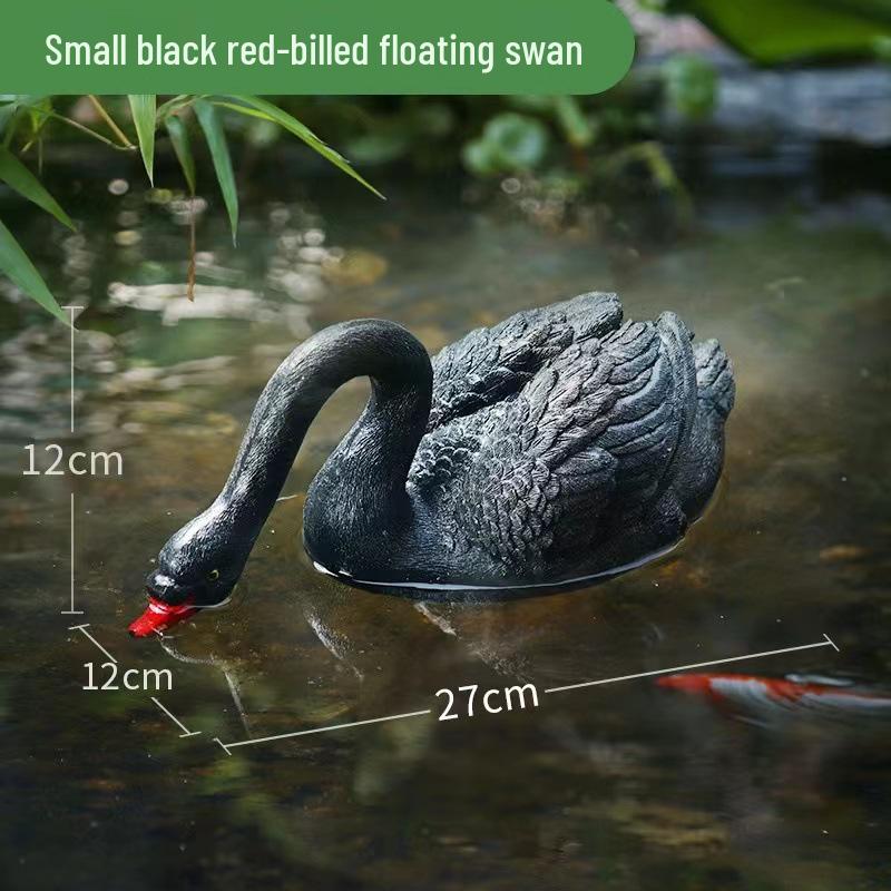 Floating Swan Garden Fountain Sculpture