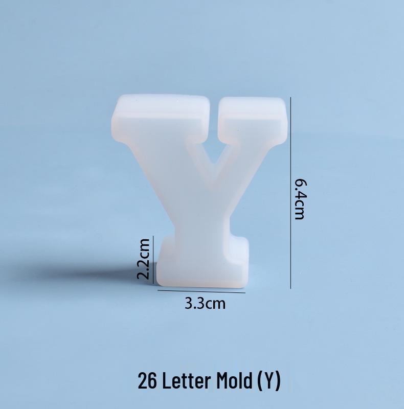 Crystal Epoxy Silicone Molds: 26 English Letters for Creative DIY Ornaments and Decorations