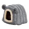 Hamster Bed Hideout House, Anti Slip Cute Plush Small Animals Bed for Hedgehog,