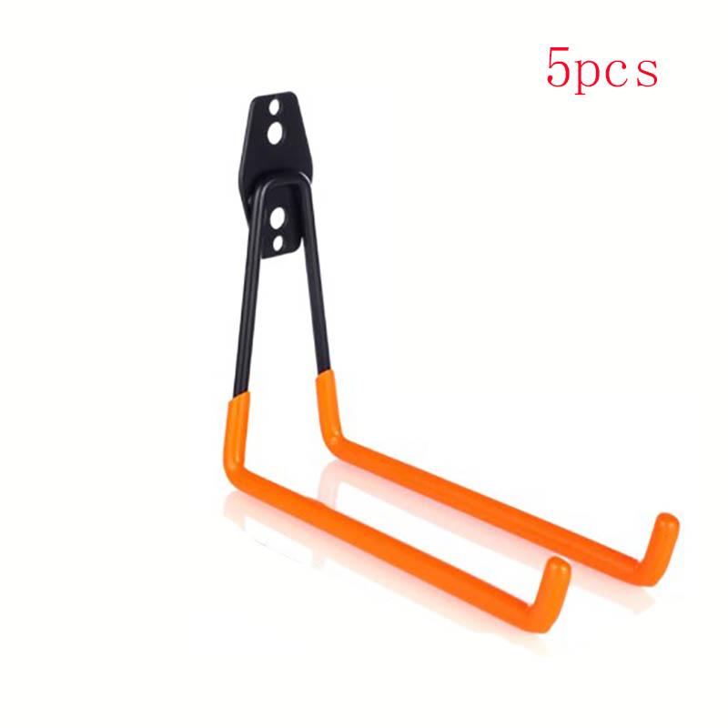 5 Size Heavy Duty Metal Hook Garage Organizer Wall Mount Anti-slip Bicycle Hanger Hooks Storage Hook For Ladders Garden Tool
