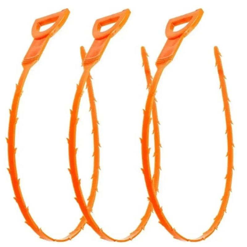 100PCS Kitchen Sink Bath Hair Cleaner Hook Brush Long Hair Plug Hole Hair Collector Catcher Strainer Bathroom Drain Sewer Dredge Device