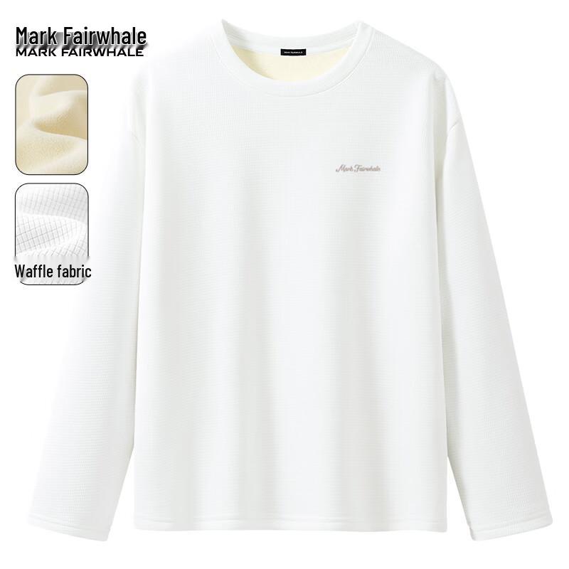 Mark Fairwhale Men's Fleece-Lined Waffle Knit Long Sleeve T-Shirt