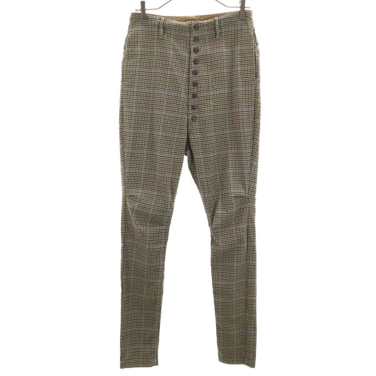 

KAPITAL сделано в Японии Брюки клоуна с узором «гусиная лапка» Мужские Б/У