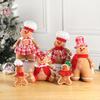 Christmas Gingerbread Man Stuffed Toy Xmas Decoration Plush Doll Gifts