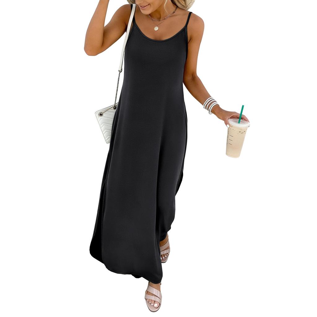 Women's Fashionable Loose-Fit -Color Casual Dress
