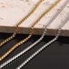 New Style Stainless Steel Guitar Pendant Necklace, Two-Tone Electroplated, 52MM Fashion Accessory.