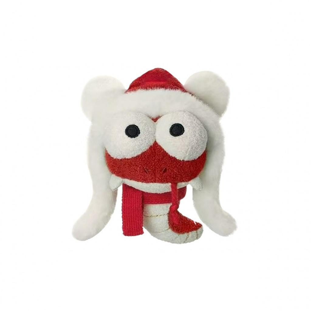 Snake Year Mascot Chinese Land Head Snake Doll Head Snake Tail Plush Toy Pendant Keychain3D