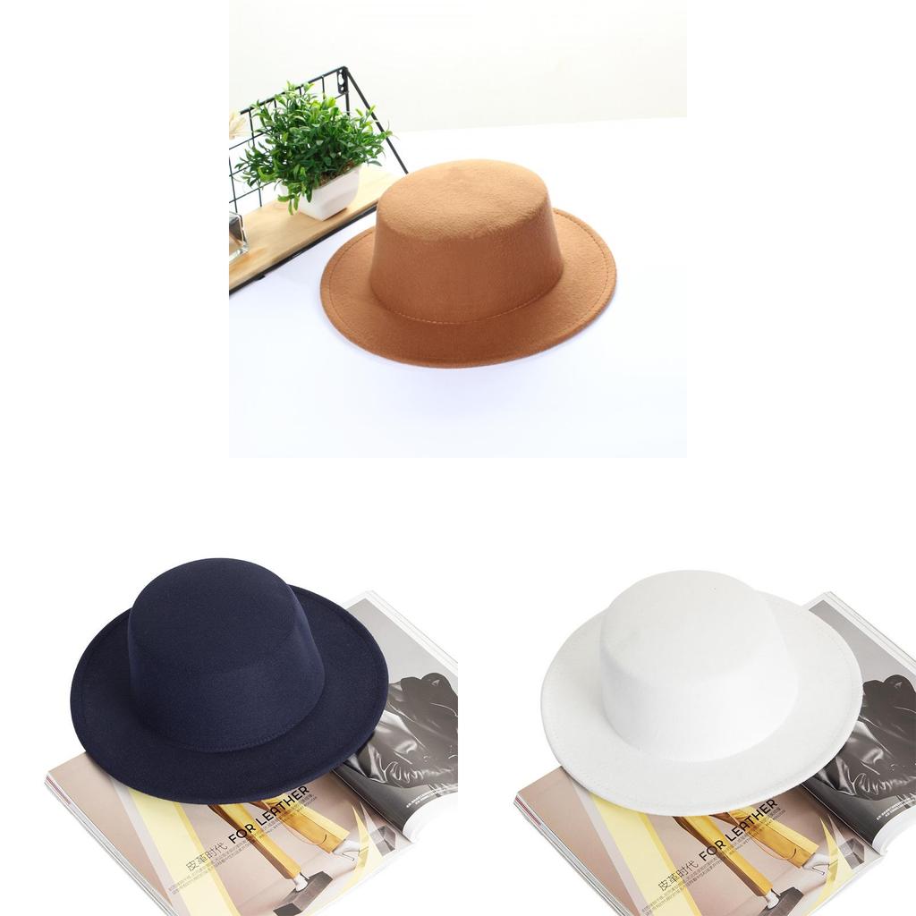 Elegante Cappello Fedora in Feltro di Lana per Uomo e Donna con Ampia Falda e Calore per Viaggi all'Aperto